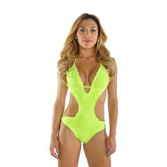 NEON YELLOW MONOKINI - Bikinis Market