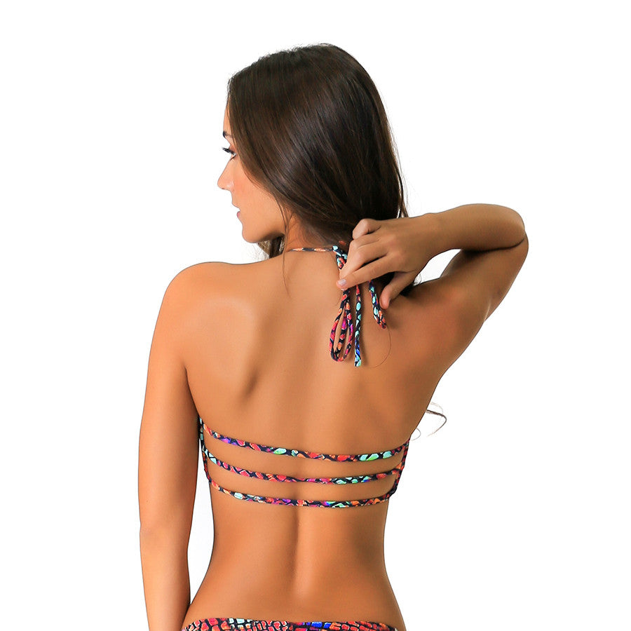 BOSSA SNAKESKIN BIKINI TOP - Bikinis Market