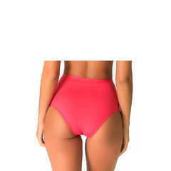 DUBIAN CORAL HIGH WAIST BIKINI BOTTOM - Bikinis Market
