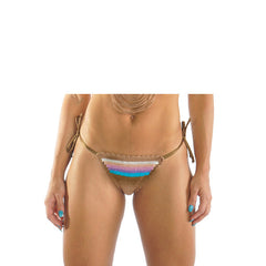 BROWN FRINGE CROCHET BIKINI BOTTOM - Bikinis Market