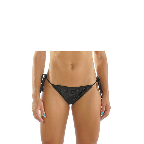 BLACK VELVET BIKINI BOTTOM - Bikinis Market