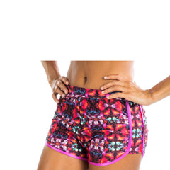 COLOR BURST HIGH WAIST BIKINI BOY SHORTS - Bikinis Market