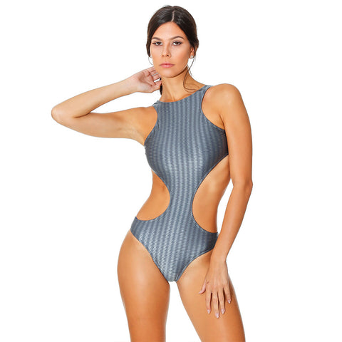 OREGON LOTUS GRAY MONOKINI - Bikinis Market