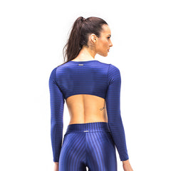 IKATE CARMEL BLUE LONG SLEEVE BODYSUIT - Bikinis Market