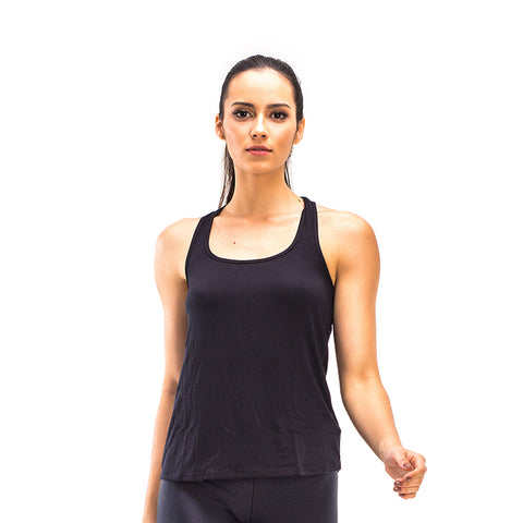 MALU LASER BLACK TANK TOP - Bikinis Market