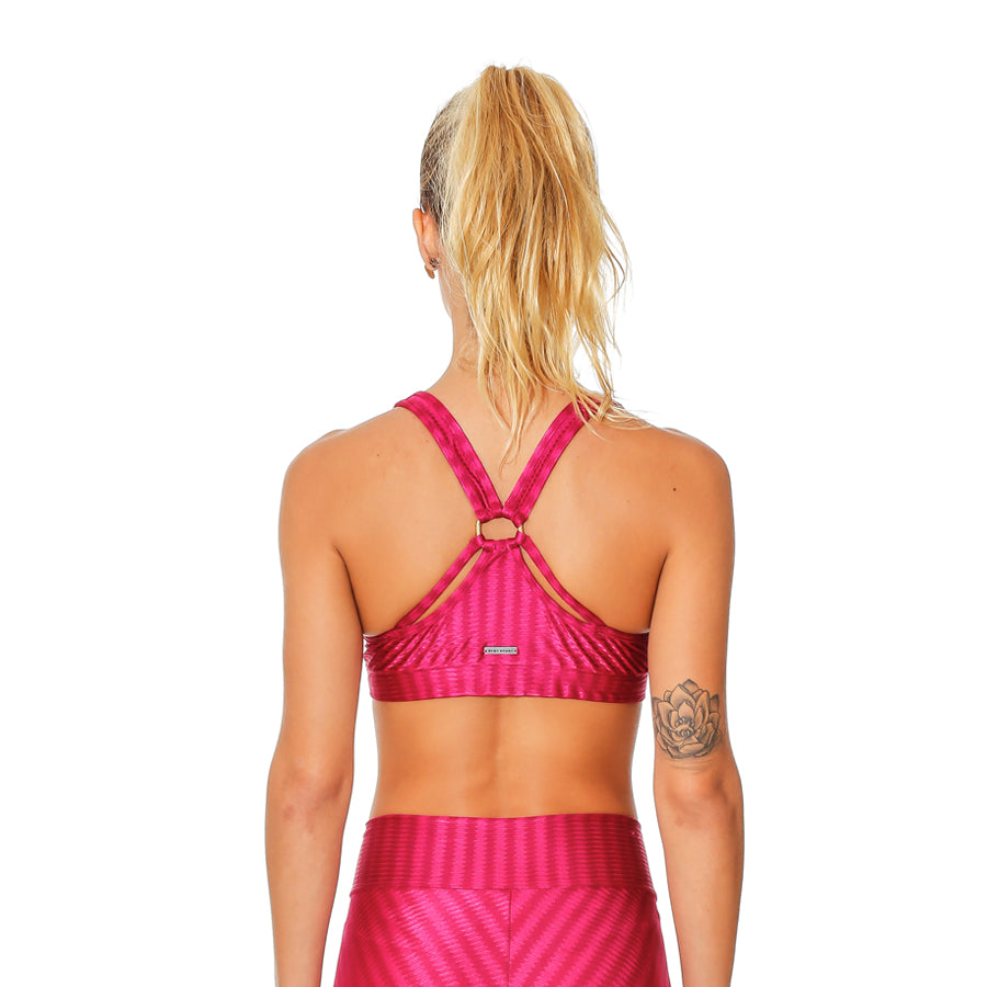 OREGON LUCY WINE SPORTS BRA - Bikinis Market