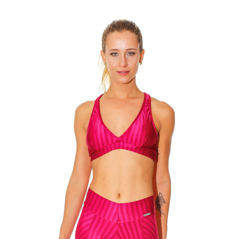 OREGON LUCY WINE SPORTS BRA - Bikinis Market