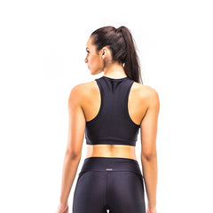POWER BLACK LASER CROP TOP - Bikinis Market